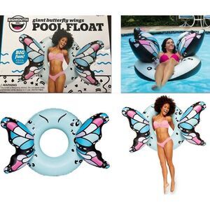 NWT BIGMOUTH Giant Butterfly Wings Swimming Pool Party Beach 4FT Float Big Mouth